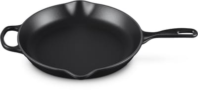 Le Creuset Skillet Hoog in Geëmailleerd Gietijzer 30 cm Mat Zwart