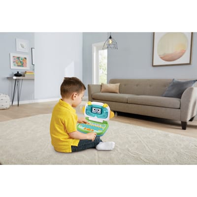 VTech Bob de Vrolijke Laptop - Speelgoed Computer - Maak Kennis met Letters, Cijfers en Tellen - Cadeau - 3 tot 6 Jaar
