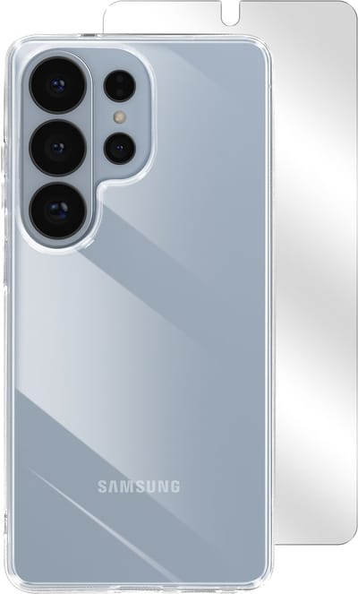Mayaxess, Hoesje Geschikt voor Samsung Galaxy S26 Ultra met Gehard Glas Schermbeschermer, Transparant