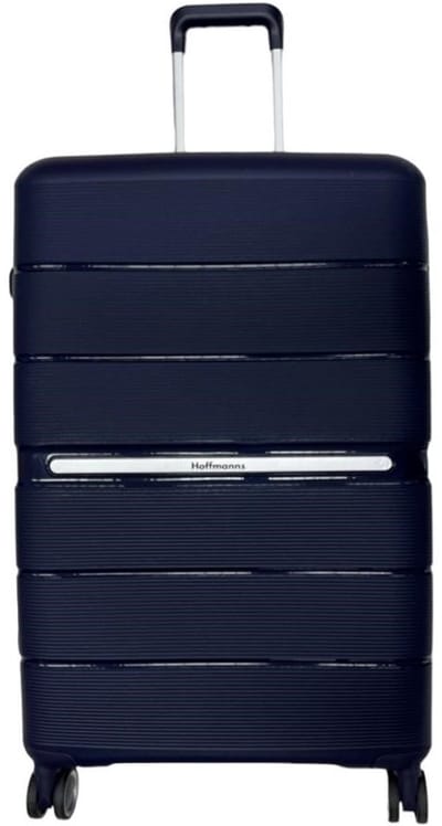 Violet Ruimbagage Koffer L – afm. 76x52x30 cm - PP Harde Koffer – 4 dubbele zwenkwielen – TSA Slot - 105L - Blauw