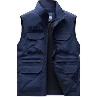 Werkkleding Zomer Vest Vest Heren Fotografie Multi-pocket Vis Veiligheidsvest Paard Clip 5XL