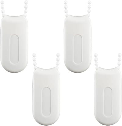 4 stuks - Trekkoordgrepen - Koordknoppen - voor Jaloezieën en Rolgordijnen - Jaloezieën Accessoires - Raamdecoratieaccessoires - wit - kunststof - 3.8*7.9*1.9 cm - voor Draaddiameter kleiner dan 10 mm