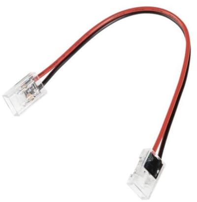 Dubbele connector voor COB LED-strip 24V 8mm - Kunststof - SILUMEN