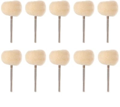 JHUBERS - Polijstwielen - 10 Stuks - Hoogwaardige Polijsting - 2.35 mm - Ultra Fijn - Voor Mini Boormachine - Ideaal voor Houtbewerking
