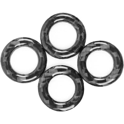 4 stuks Auto Deurslot Pin Afdekking Trim Past voor Mercedes Benz C Klasse W205GLC C180C200LC260L black
