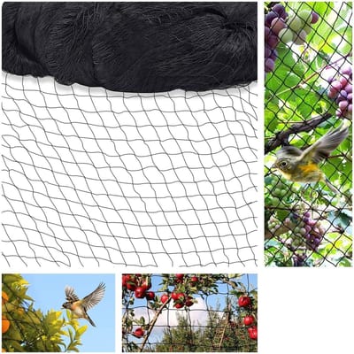 Vogelnet -Tuinnet - Vogelnet voor tuinpluimvee - Lichtgewicht en duurzaam - Beschermt fruitbomen boerderij en groenten - 15m x 15m