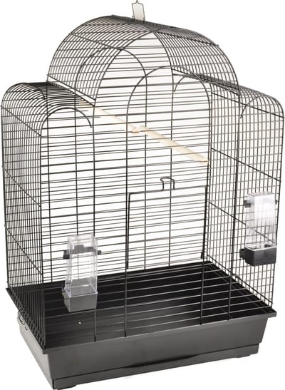 Flamingo Vogelkooi Runa Zwart - Zwart - 54 x 34 x 74.5 cm