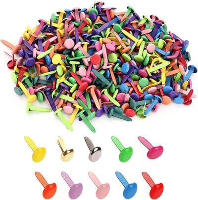 Miniatuur Ronde Tip Kleurbinders - 200 Stuks Herbruikbare Metalen Clips voor School, Kantoor, Knutselen en DIY Projecten