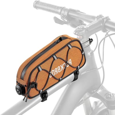 Fietstas Frame - Bandenpomp Fietstas - Fietsen Opbergen - Waterafstotend Materiaal - 0.7L - Grijs