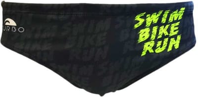 Turbo Swim-bike Run Zwemslip Zwart 5XL Man