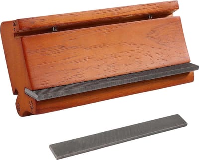 Gitaar Fret Vijl - Toets Schoonmaakgereedschap - Instrument Onderhoud - Veelhoekige Afschuining - 3 23 35 Graden - Bruin