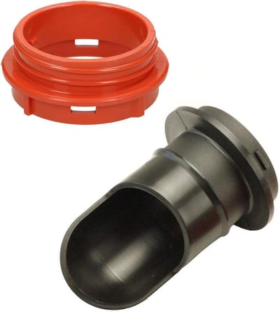 Stofzuigeronderdeel Connector - Slangkoppeling Zakhouder - Stofzuiger Reparatie - Schroefdraad Ontwerp - 1 Stuk - Grijs