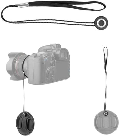 Lenskapriemen 6 stuks - Elastische Anti-verlies Lenscovers met Zelfklevende Achterkant voor de meeste Camera-objectieven en Bescherming van Lenscases