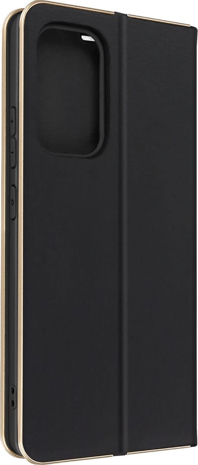 Forcell, Hoesje Geschikt voor Samsung Galaxy A53 5G met Pasjeshouder en Standfunctie, Zwart