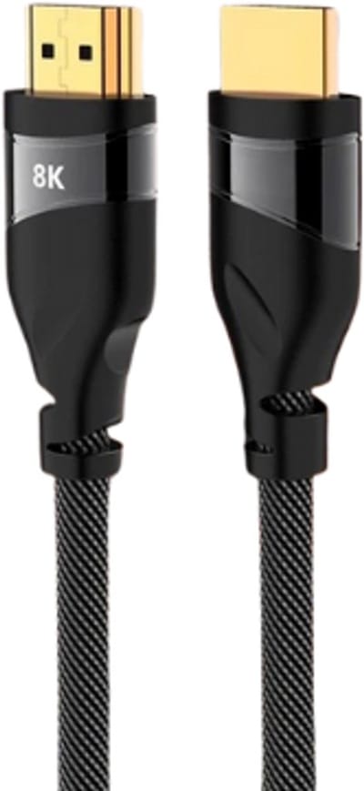 DrPhone High Speed HDMI 2.1 Kabel 48Gbps – 8K@60Hz & 4K@120Hz – UltraHD HDMI-Kabel - Nylon Gevlochten – 0.5M - Geschikt voor o.a Samsung QLED, PS5, PS4, Xbox Series X, Roku & Meer