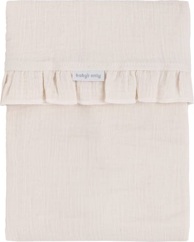 Baby's Only Wieglaken Calm - Laken voor de wieg en co-sleeper - Met ruffle - Babylaken - TOG 0.2 - Warm Linen - 80x100 cm - Gemaakt van 100% katoen