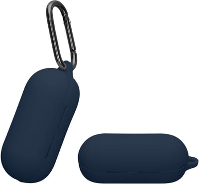 kwmobile Hoes geschikt voor Sony WF-C700N - Siliconen cover voor oordopjes in donkerblauw