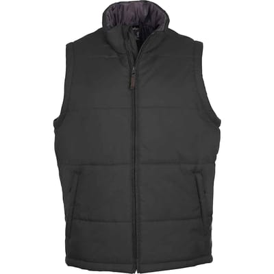 SOLS Unisex Warm Gilet voor volwassenen (Houtskool Grijs Effen)