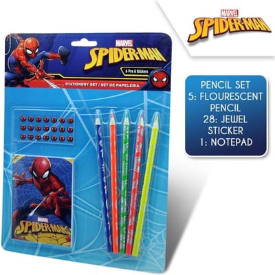 Spiderman schrijfwarenset