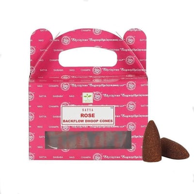 Satya Backflow wierook cones -Wierook kegels Rose (24 cones)