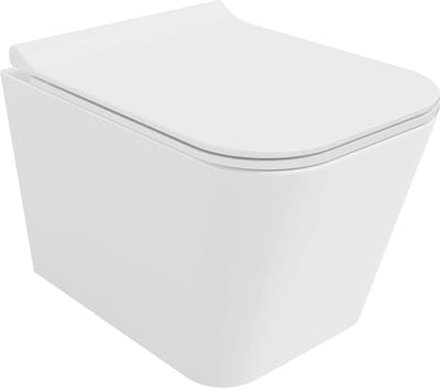Mexen Teo rimless wc-pot met slank, softclose duroplast zitting, glanzend wit - 30850700