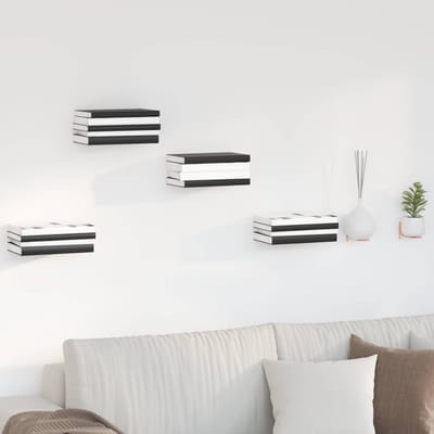 vidaXL - Onzichtbare - Zwevende - Plank - 4 - st - Roze - 6 - x - 11 - x - 6,5 - cm
