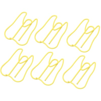 100 STUKS Paperclips Metaal Multifunctioneel Papier Memo Clip Draagbare Kantoorclips voor Document Geel