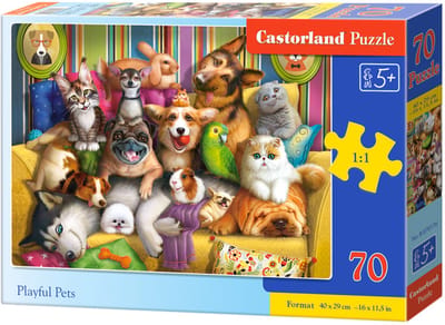 Puzzle 70 Playful Pets - Puzzel 70 Playful Pets