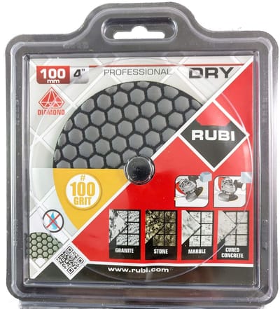 Diamant Poetsblok - Schuurpad - Droog Polijsten - Kleurcodering per korrel - 100 mm
