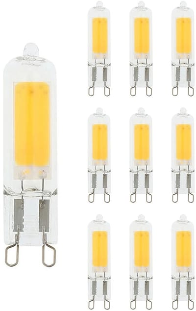 VITO LED Capsule Steeklamp G9 - 3.2W (vervangt 30W) - 325lm - 2700K - 220-240V - Ø14mm - Energiezuinig - 10 stuks