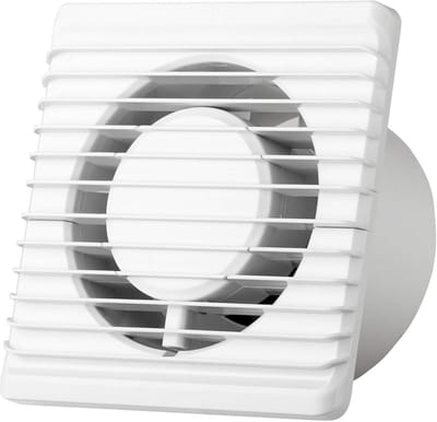 Badkamerventilator - Ventilator - Luchtkwaliteit verbeteren - Met naloop timer - Ø 125 mm - Wit