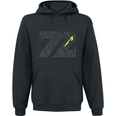 Metallica Trui met capuchon - Charred 72 (M72) - S tot 5XL - voor Mannen - zwart
