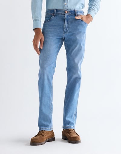 Wrangler - Greensboro - Heren Regular Straight-fit Jeans - Tabacco Ice