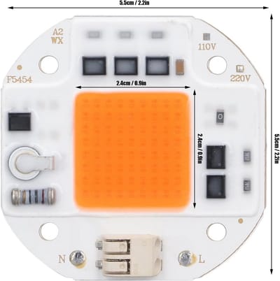 SnelShoppen - High Power LED Chip 220V Spectra Planten Groei Lamp 380-800NM COB LED Lamp voor DIY Hydroponics en Bloemen Groeien
