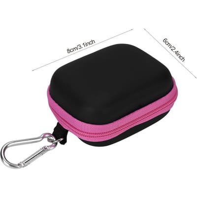 5ml Anti-druppel Essentiële Olie Draagkoffer Zes Flessen Draagbare Mini Reis Opbergtas Roze black
