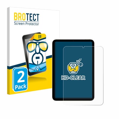 BROTECT - Screenprotector voor Apple iPad Mini 7 2024 - Folie Beschermfolie transparant 2 Stuks