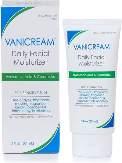 Vanicream Daily Facial Moisturizer, voor gevoelige huid, geurvrij (89 ml)