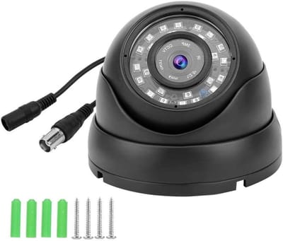 Dome Camera - Beveiligingscamera Systeem - Objecten Bewaken - 1080p HD Resolutie - 120 Graden Kijkhoek - Zwart
