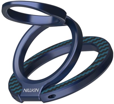 Nillkin FiberSnap Magnetic Ring Stand - Magnetische Ring Houder Standaard - Compatibel met MagSafe - Aramidevezel - Uitklapbare Kickstand - Blauw