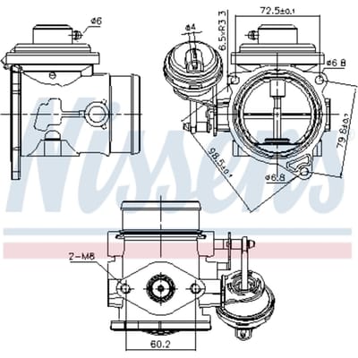 EGR-klep NISSENS 98301