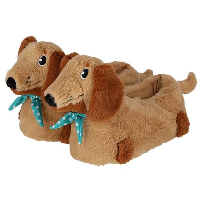 Morethansocks - Sloffen dieren - Teckel - Maat 37 t/m 42 - Pantoffels - Sloffen dames - Sloffen - Pantoffels dieren