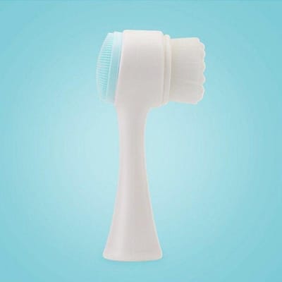 Silicagel gezichtsborstel Dubbelzijdige gezichtsreiniger Mee-eter verwijderen Product Poriënreiniger Exfoliërende gezichtsborstel Gezichtsborstel