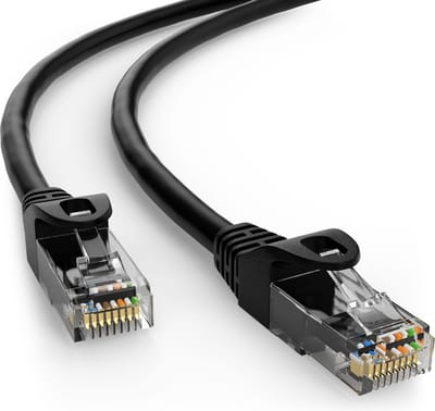 Wentronic CAT5E Netwerkkabel - RJ45 - Zwart - 2 m
