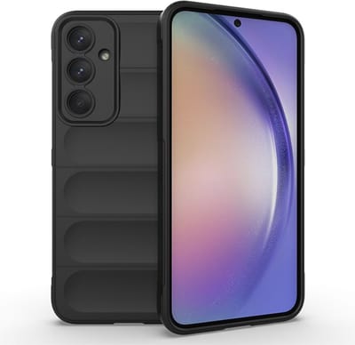 Coverup Hoesje - Geschikt voor Samsung Galaxy A55 Hoesje - Coverup Hands-On Rugged Back Cover - Zwart