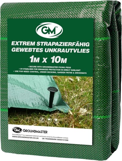 Onkruiddoek - Weringstextiel Bodembedekker - Tuin Onderhouden - Extra Stevig 125 g/m² - 1 x 10 meter - Zwart