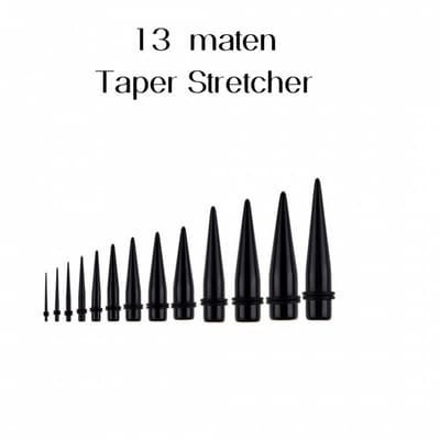 13 maten Taper stretcher 1.6 mm- 18 mm - Charme Bijoux