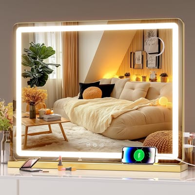 Verlichte Cosmeticaspiegel met Touchscreen en Dimbare Modi - 80 x 50 cm