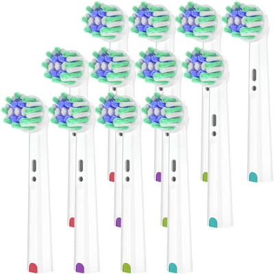 Cross Action opzetborstels compatibel met Oral B elektrische tandenborstel, vervangende opzetborstel voor OralB 1000 100 1500 500 300