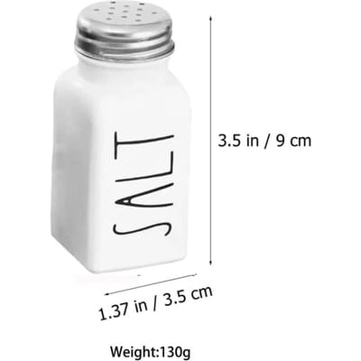 1 stuks Glazen Flessen Zout Peper Shaker Kruiden Bewaarcontainer Kruiden Dispenser voor Huis Keuken Restaurant white