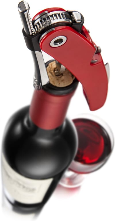 Vacu Vin Single Pull Kurkentrekker - Rood